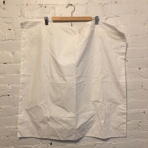 John Robshaw cotton satin embroidered euro sham white nwt